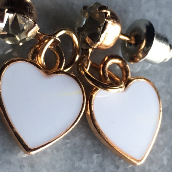 Heart Drop Post Earrings - Picture 13 of 13